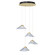 Sneer LED Pendant in Coal And Sun Gold (42|P5403-718-L)