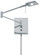 George's Reading Room LED Swing Arm Wall Lamp in Chrome (42|P4328-077)