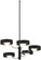 Lift Off Five Light Chandelier in Coal And Polished Nickel (42|P1565-729)