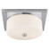 Newhouse Block Two Light Flush Mount in Polished Nickel (268|TOB 4216PN-WG)