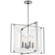 Crystal-Clear Four Light Pendant in Polished Nickel (42|P1404-613)