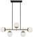 Alluria Five Light Island Pendant in Weathered Black With Autumn Gold (42|P1355-618)