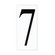 Address Light Address Number Tile in White Plastic (1|90617-68)
