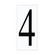 Address Light Address Number Tile in White Plastic (1|90614-68)