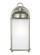 New Castle One Light Outdoor Wall Lantern in Antique Brushed Nickel (1|8593001EN3-965)