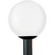 Outdoor Globe One Light Outdoor Post Lantern in White Plastic (1|8254EN3-68)
