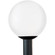 Outdoor Globe One Light Outdoor Post Lantern in White Plastic (1|8252EN3-68)