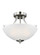 Geary Two Light Semi-Flush Convertible Pendant in Brushed Nickel (1|7716502-962)