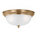 Geary Three Light Flush Mount in Satin Brass (1|77065-848)