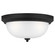 Geary Three Light Flush Mount in Midnight Black (1|77065-112)