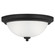 Geary Two Light Flush Mount in Midnight Black (1|77064-112)