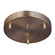 Multi-Port Canopy Three Light Cluster Canopy in Satin Brass (1|7449403-848)