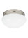 Webster One Light Flush Mount in Brushed Nickel (1|5326EN3-962)
