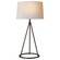 Nina One Light Table Lamp in Aged Iron (268|TOB 3026AI-NP)