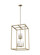 Moffet Street Eight Light Hall / Foyer Pendant in Satin Brass (1|5134508-848)