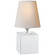 Terri One Light Accent Lamp in Alabaster (268|TOB 3020ALB-L)