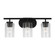 Oslo Three Light Wall / Bath in Midnight Black (1|41172-112)