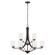 Elmwood Park Nine Light Chandelier in Bronze (1|3137309EN3-710)