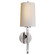 Edie One Light Wall Sconce in Polished Nickel (268|TOB 2740PN-NP)