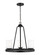 Kemal Three Light Chandelier in Midnight Black (1|3130703EN3-112)