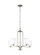 Franport Five Light Chandelier in Brushed Nickel (1|3128905EN3-962)