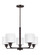 Canfield Five Light Chandelier in Bronze (1|3128805-710)
