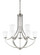 Hanford Nine Light Chandelier in Brushed Nickel (1|3124509-962)