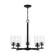 Oslo Five Light Chandelier in Midnight Black (1|31171-112)