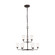 Kerrville Nine Light Chandelier in Bronze (1|3115209-710)