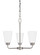 Kerrville Three Light Chandelier in Brushed Nickel (1|3115203-962)