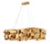 Delfina LED Linear Chandelier in Deluxe Gold (138|FR48605DXG)