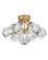 Elise LED Semi-Flush Mount in Heritage Brass (138|FR46951HBR)