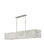Farrah LED Linear Chandelier in Silver Leaf (138|FR33109SLF)