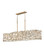 Farrah LED Linear Chandelier in Burnished Gold (138|FR33105BNG)