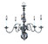 Jamestown Five Light Chandelier in Mahogany Bronze (8|9125 MB)