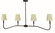 Heidelberg Four Light Island Chandlier in Iron (8|5684 IRON)