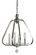 Triangulum Four Light Mini-Chandelier in Polished Nickel (8|5514 PN)