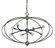 Orbit Eight Light Chandelier in Polished Nickel with Matte Black Accents (8|4949 PN/MBLACK)