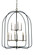 Boulevard 12 Light Chandelier in Antique Brass with Matte Black Accents (8|4932 AB/MBLACK)