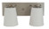 Mercer Two Light Bath in Satin Pewter with Polished Nickel (8|4852 SP/PN/WH)