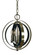Constell Four Light Chandelier in Polished Nickel with Matte Black (8|4650 PN/MBLACK)