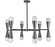 Equinox 12 Light Chandelier in Polished Nickel with Matte Black Accents (8|3036 PN/MBLACK)