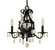 Liebestraum Four Light Chandelier in Matte Black (8|2984 MBLACK)