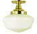 Taylor One Light Flush / Semi-Flush Mount in Polished Silver (8|2555 PS)