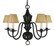 Jamestown Five Light Chandelier in Mahogany Bronze (8|2535 MB)