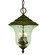 Hartford Three Light Exterior Ceiling Mount in Raw Copper (8|1228 RC)