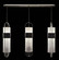 Bond LED Pendant in Black & Silver/Diamond Blanket (48|926140-11ST)