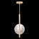 Selene LED Pendant in Soft Gold/White Glass (48|922140-5ST)