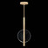 Selene LED Pendant in Soft Gold/Clear Glass (48|921340-5ST)