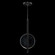 Selene LED Pendant in Black/Clear Glass (48|921340-1ST)